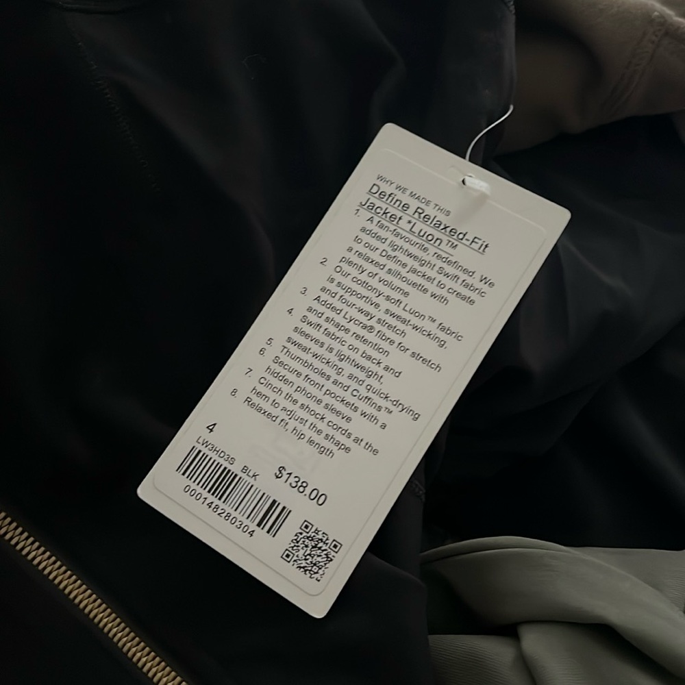 Define relaxed lululemon jacket